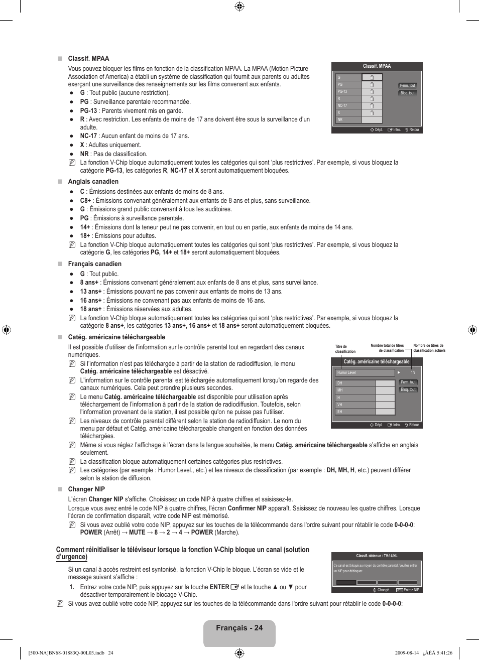 Samsung LN40B500P3FXZA User Manual | Page 110 / 128