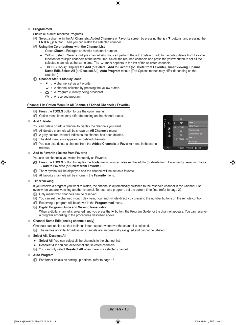 Samsung LN40B500P3FXZA User Manual | Page 18 / 128