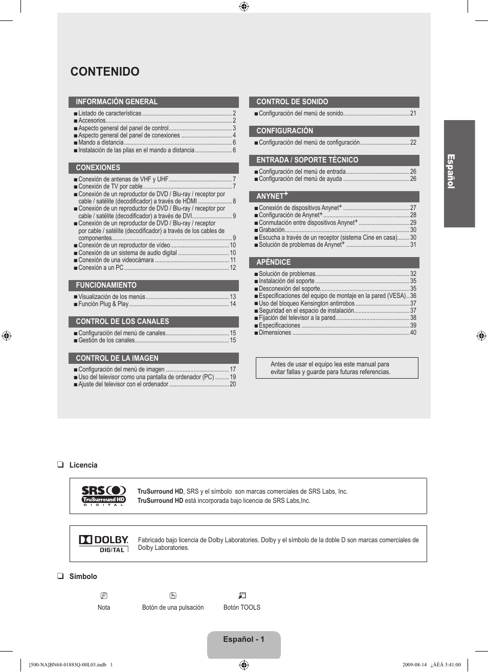 Samsung LN40B500P3FXZA User Manual | Page 45 / 128