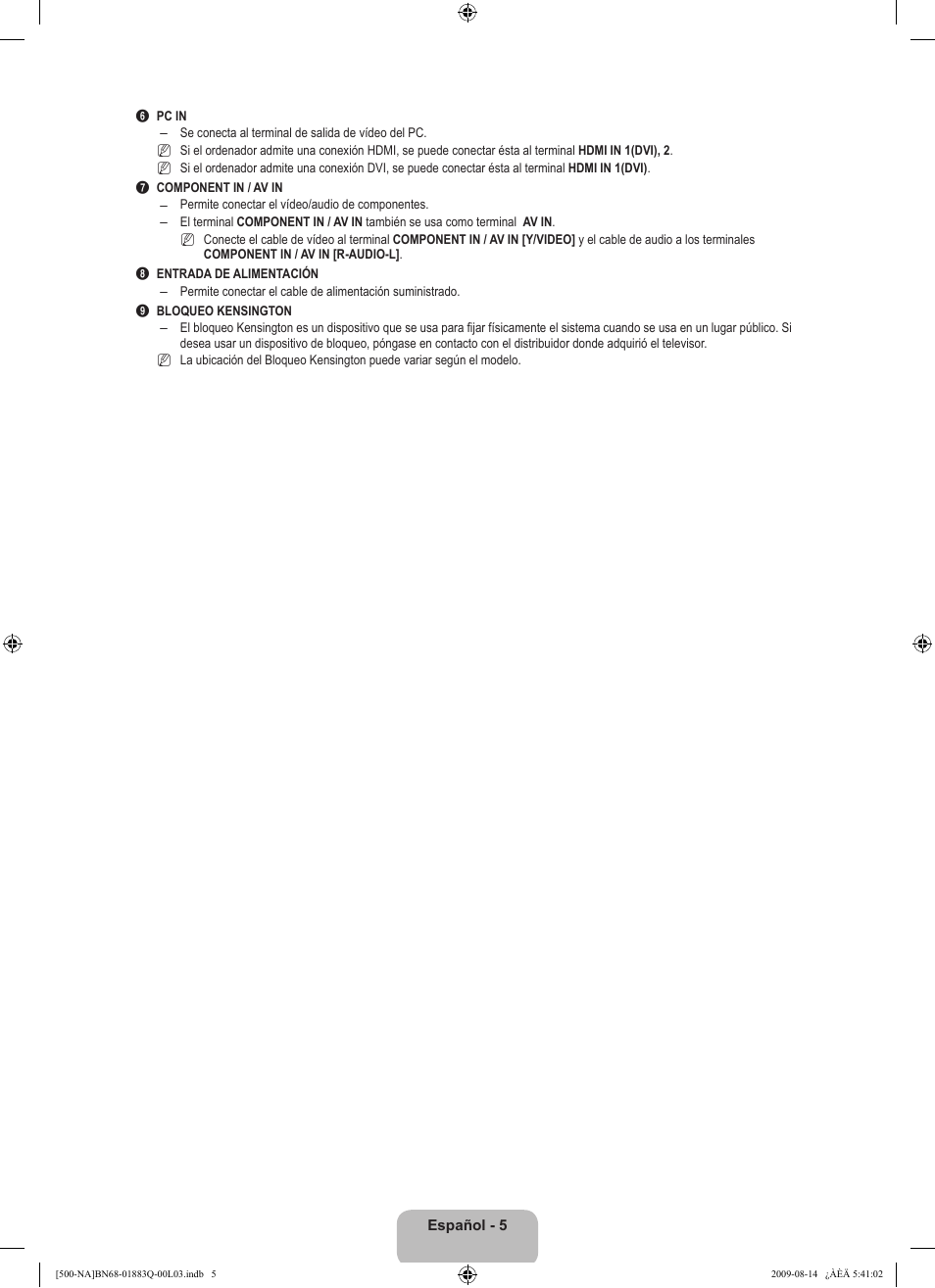 Samsung LN40B500P3FXZA User Manual | Page 49 / 128