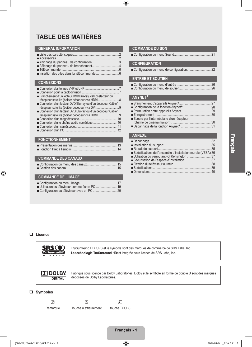 Samsung LN40B500P3FXZA User Manual | Page 87 / 128