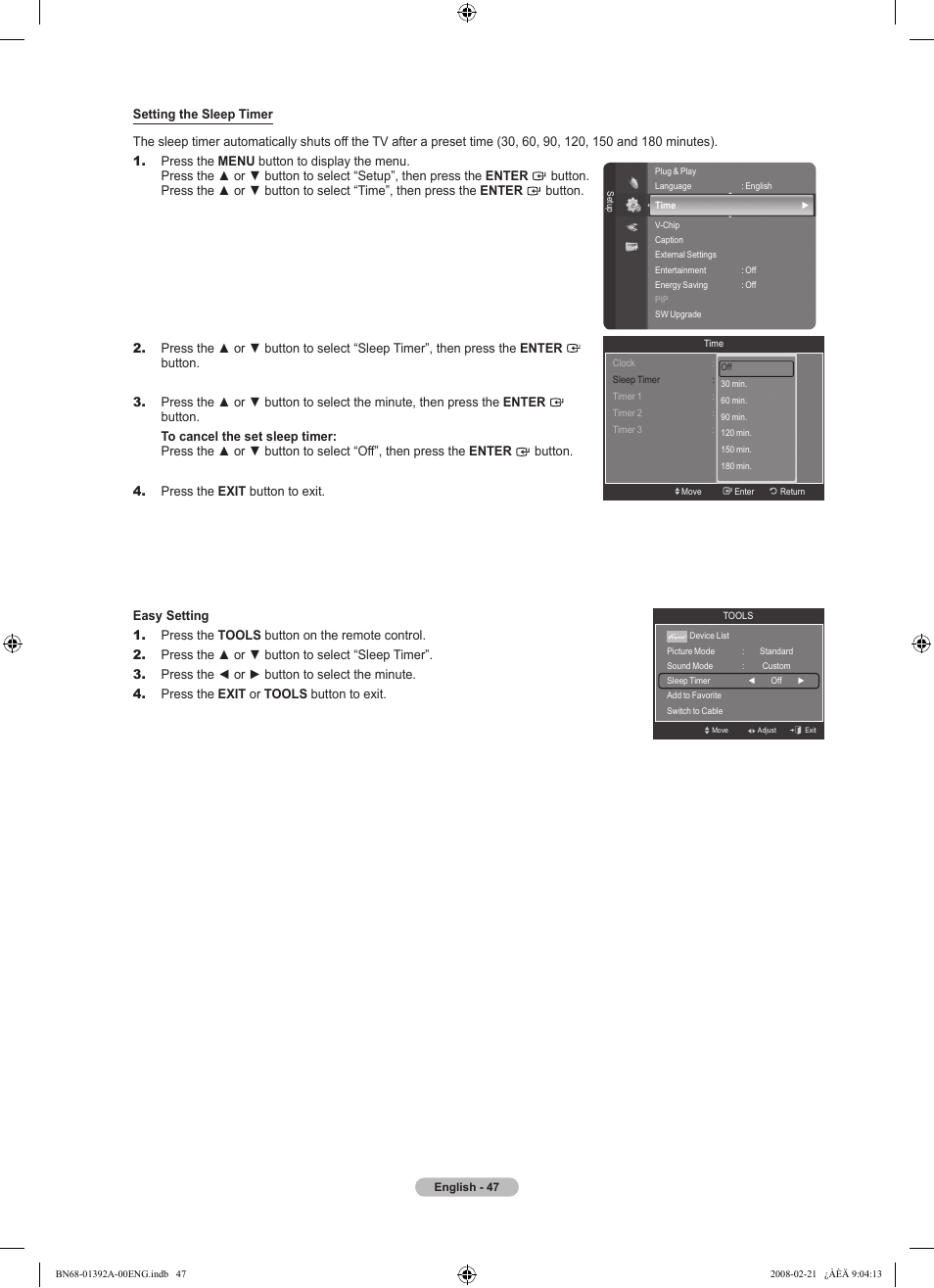 Samsung LN37A550P3FXZA User Manual | Page 49 / 201