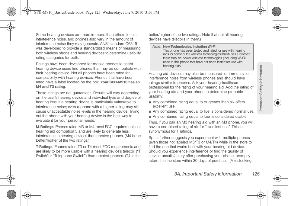 3a. important safety information 125 | Samsung SPH-M910ZIASPR User Manual | Page 137 / 157