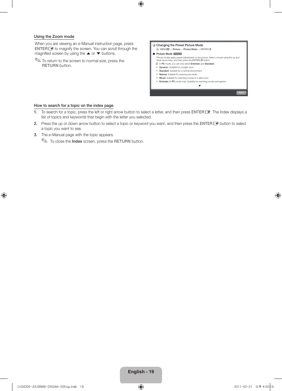 Samsung UN40D6300SFXZA User Manual | Page 19 / 25