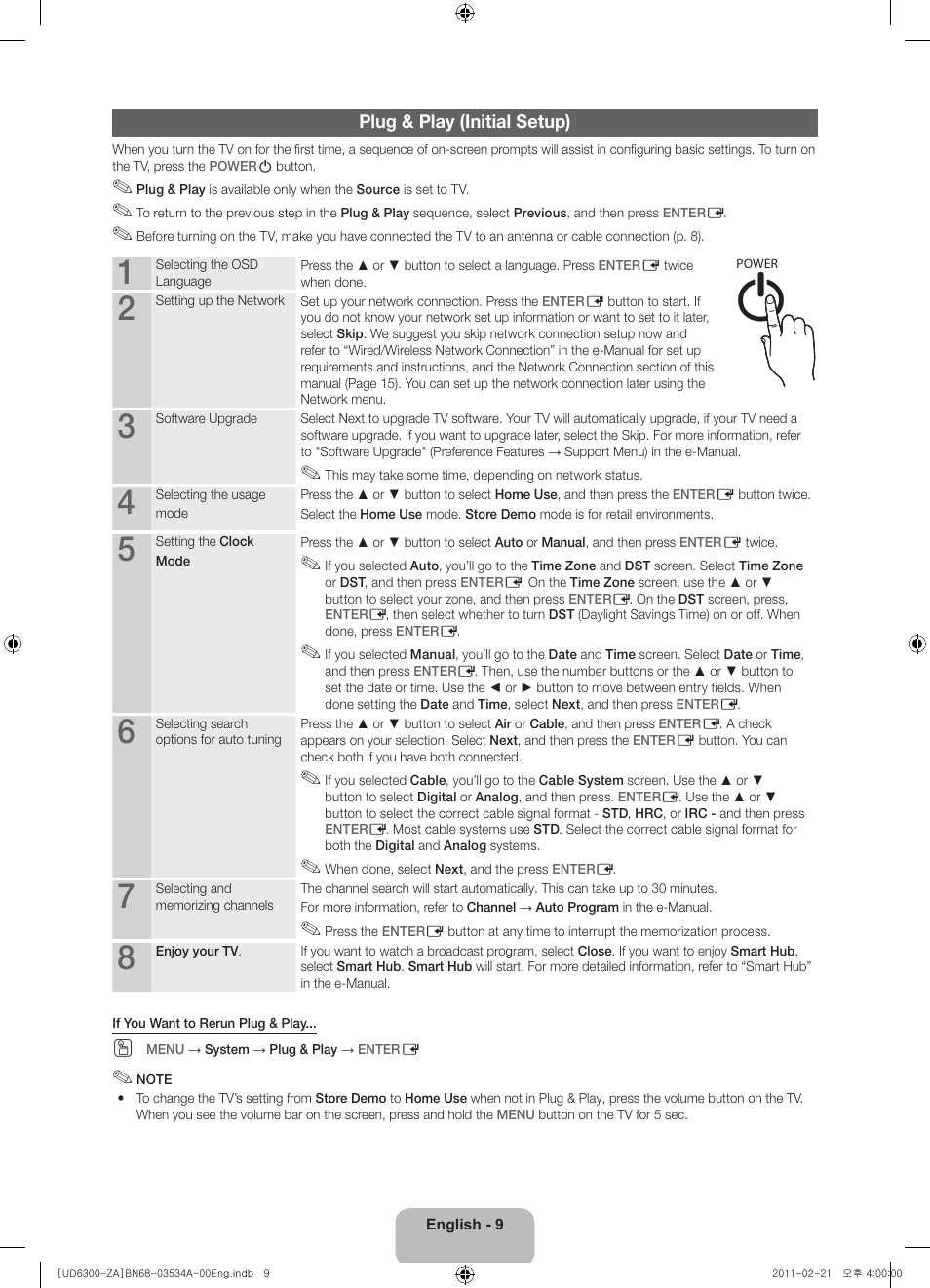 Samsung UN40D6300SFXZA User Manual | Page 9 / 25