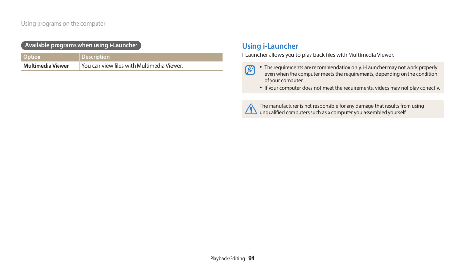 Using i-launcher | Samsung EC-WB110ZBARUS User Manual | Page 95 / 132