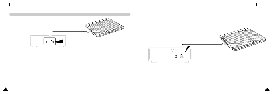 Connecting to a stereo component | Samsung DVD-L300W-AFS User Manual | Page 12 / 32