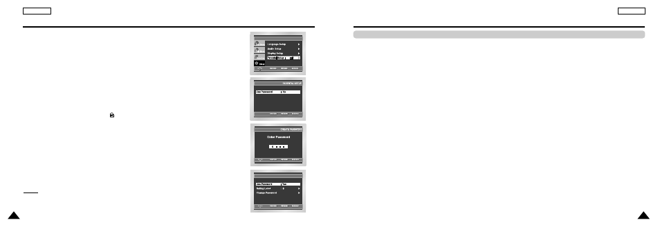 Setting up the parental control, Reference, Cautionary notes | Samsung DVD-L300W-AFS User Manual | Page 28 / 32