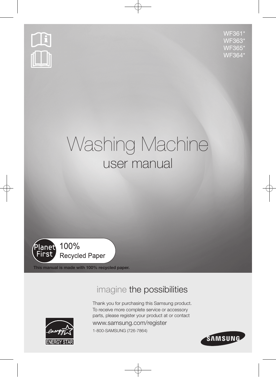Samsung WF361BVBEWR-A1 User Manual | 132 pages