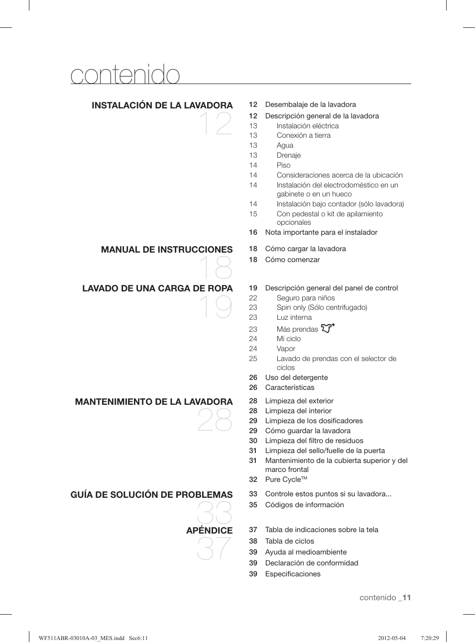 Samsung WF511ABR-XAA User Manual | Page 55 / 132