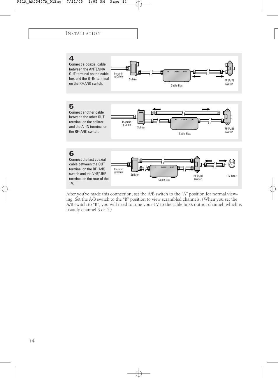 Samsung TXP3266X-XAA User Manual | Page 14 / 68