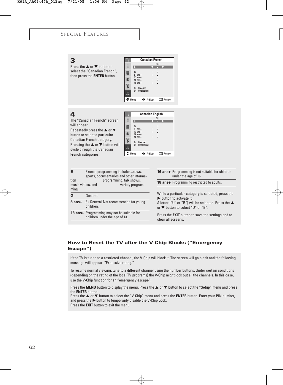 Samsung TXP3266X-XAA User Manual | Page 62 / 68