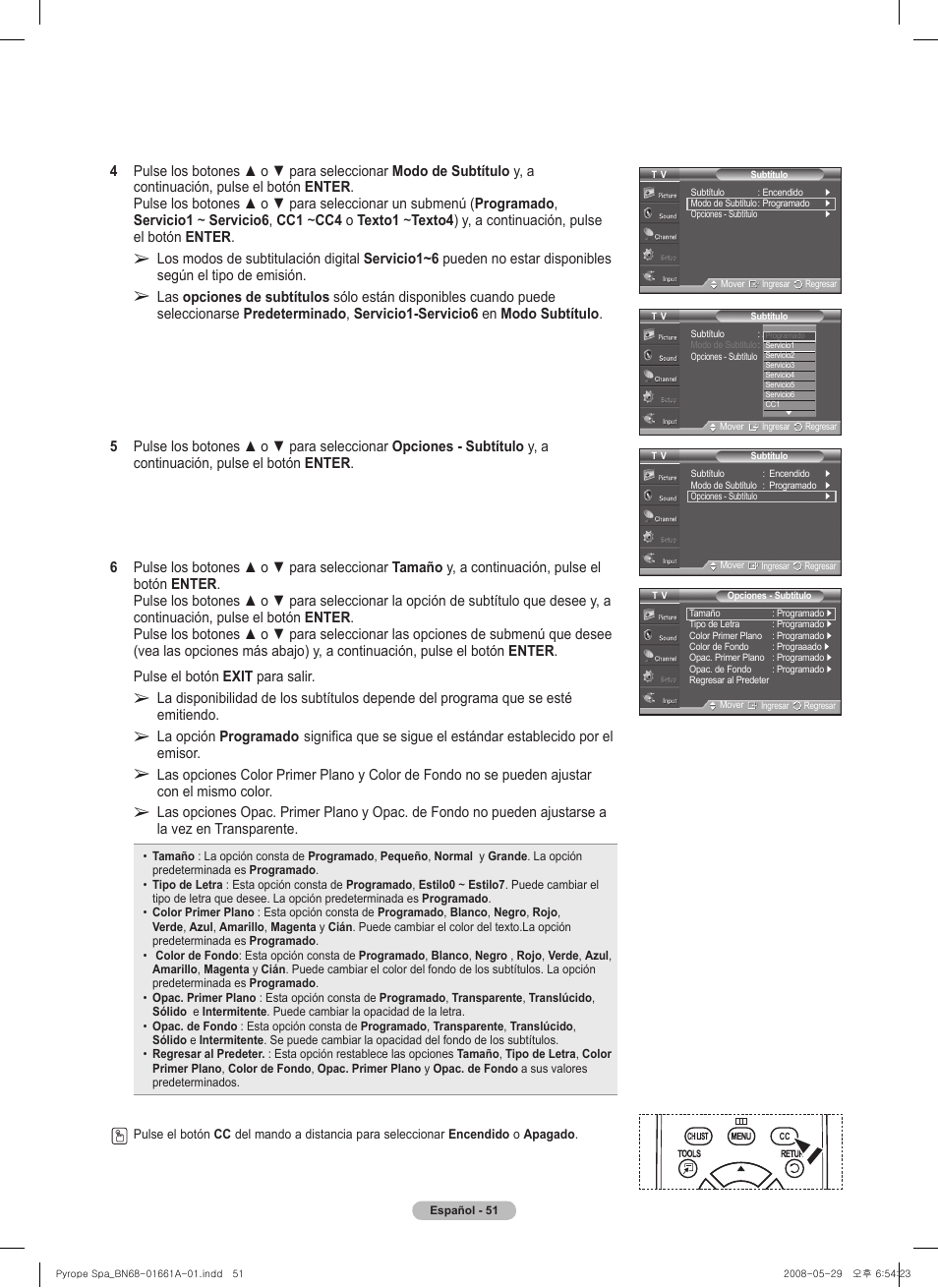 Samsung PN50A460S4DXZA User Manual | Page 125 / 150