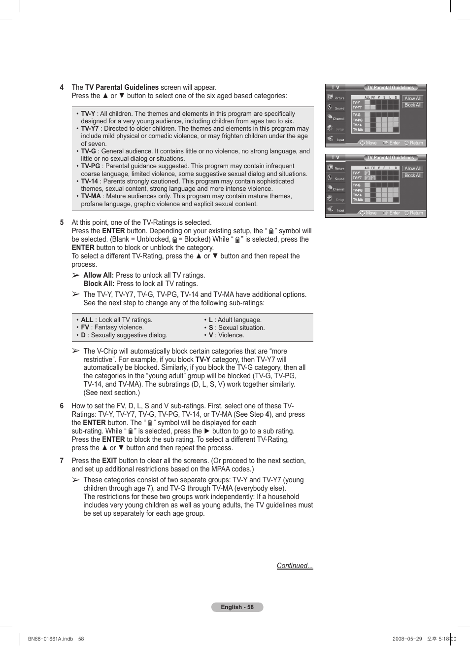 Samsung PN50A460S4DXZA User Manual | Page 58 / 150