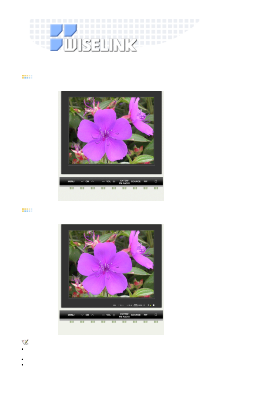 Osd mode, Switching to wiselink mode 1, Switching to wiselink mode 2 | Samsung LS17MHFSSU-XAZ User Manual | Page 40 / 72