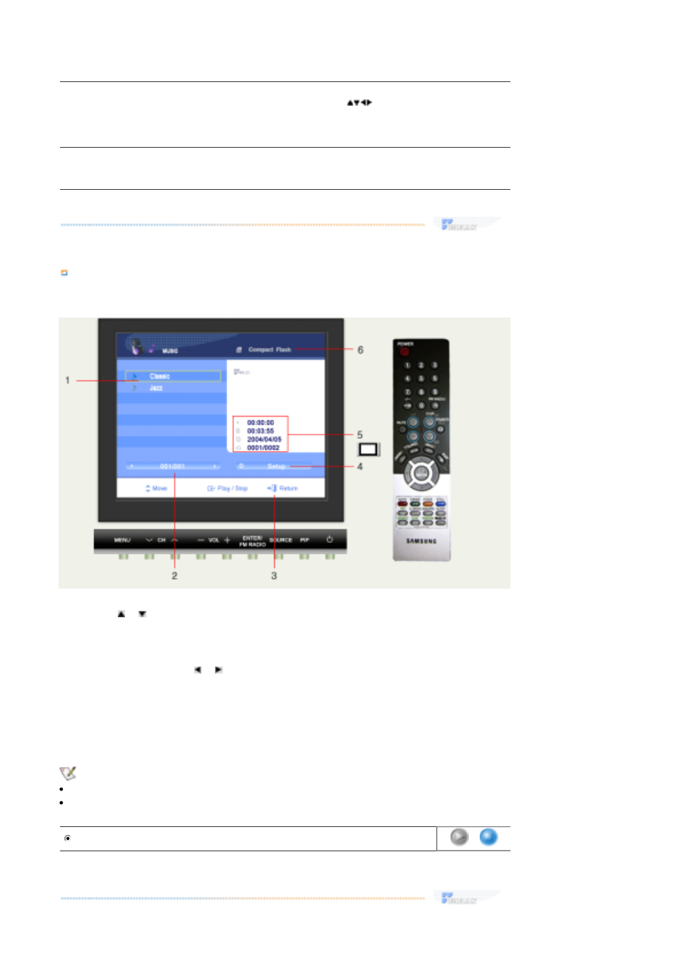 Music file playback | Samsung LS17MHFSSU-XAZ User Manual | Page 42 / 72