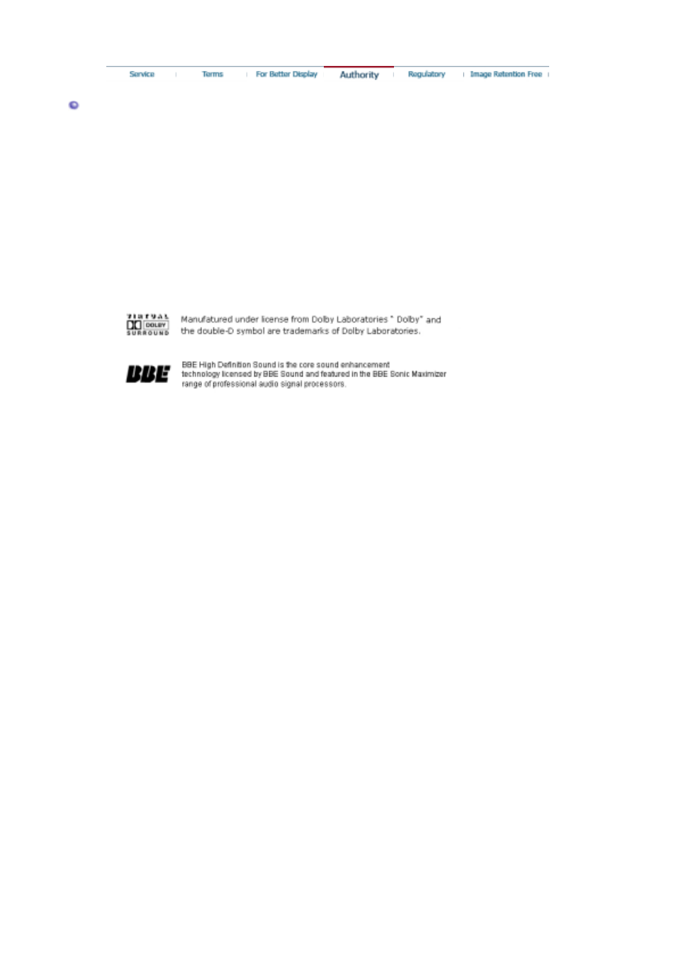 Authority | Samsung LS17MHFSSU-XAZ User Manual | Page 63 / 72