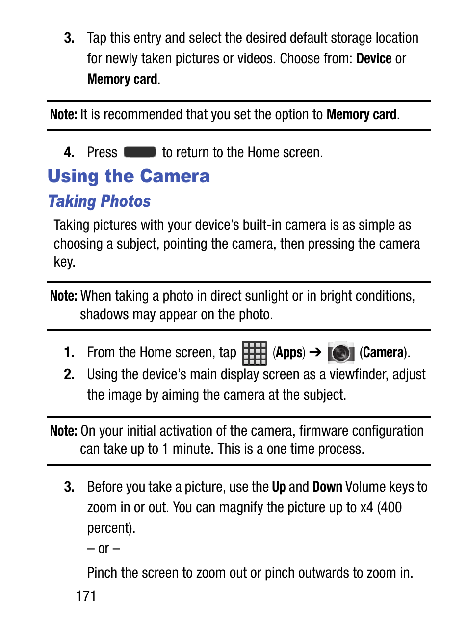 Using the camera, Taking photos | Samsung SM-S975LZKATFN User Manual | Page 178 / 479