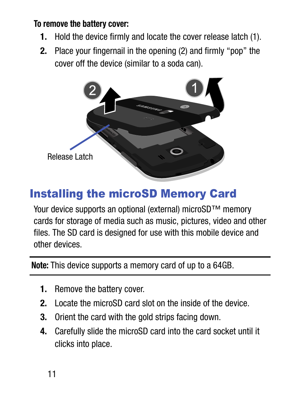 Installing the microsd memory card | Samsung SM-S975LZKATFN User Manual | Page 18 / 479