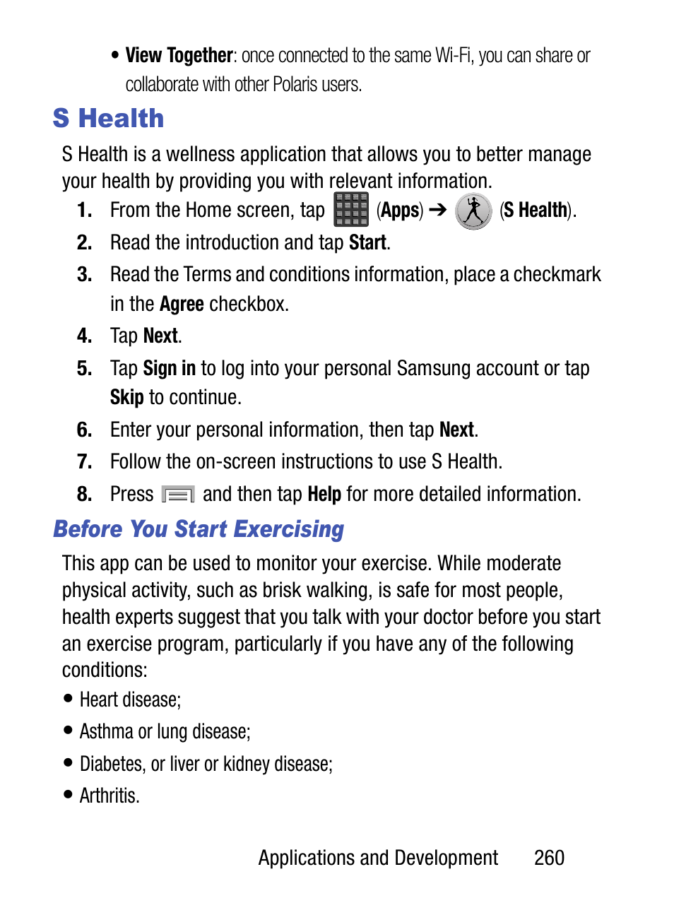 S health | Samsung SM-S975LZKATFN User Manual | Page 267 / 479