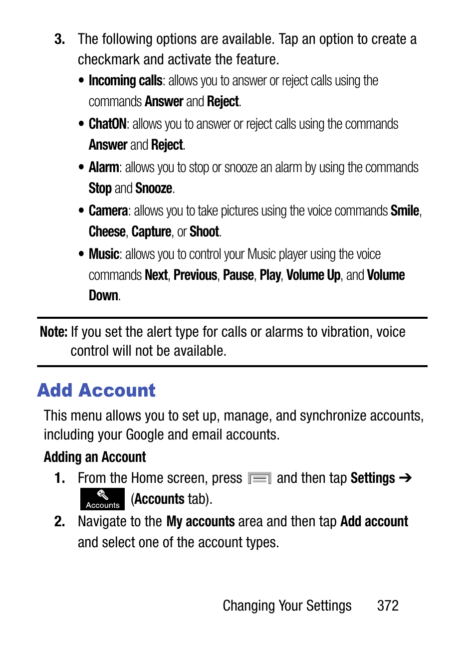 Add account | Samsung SM-S975LZKATFN User Manual | Page 379 / 479