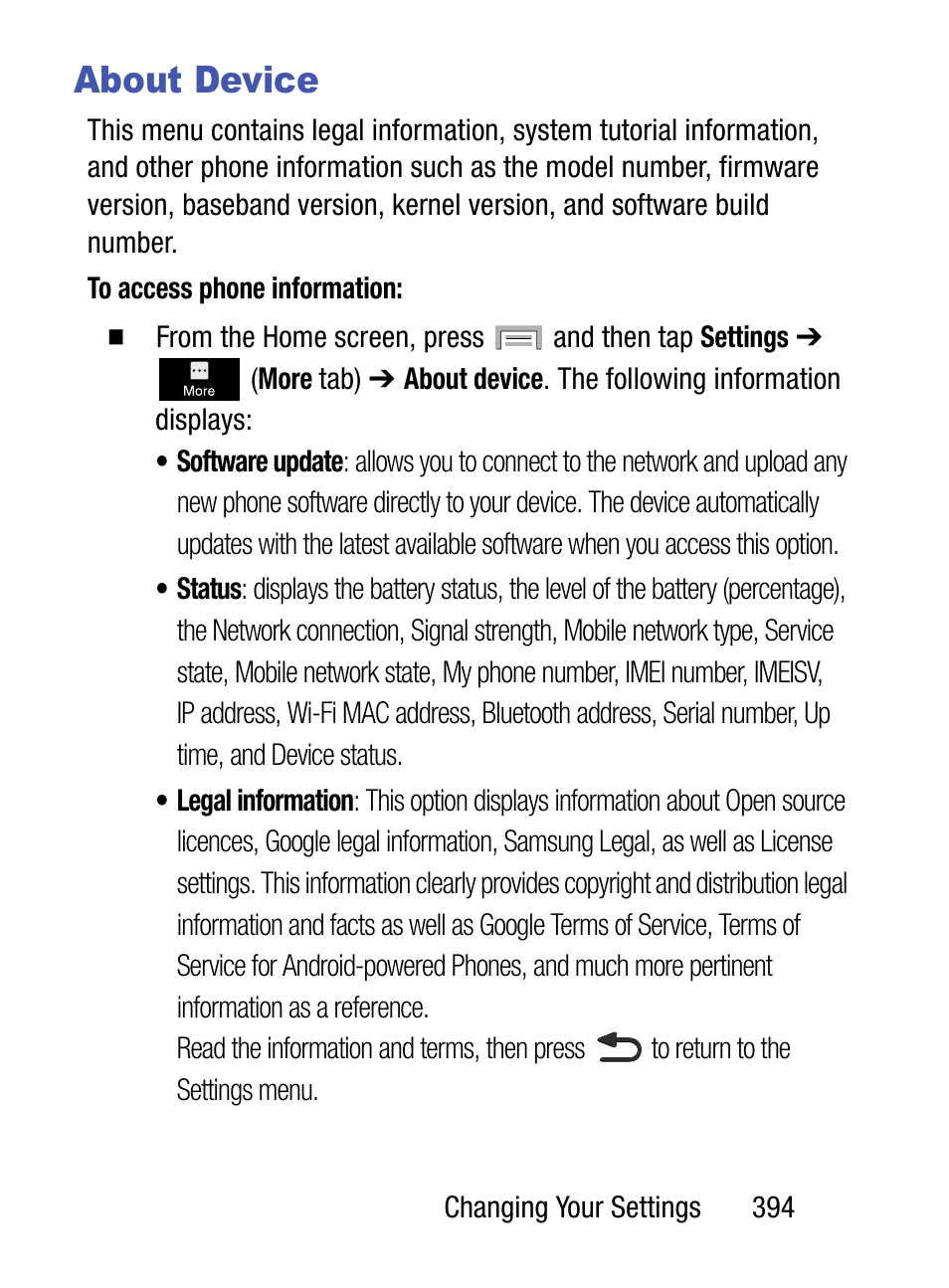 About device | Samsung SM-S975LZKATFN User Manual | Page 401 / 479
