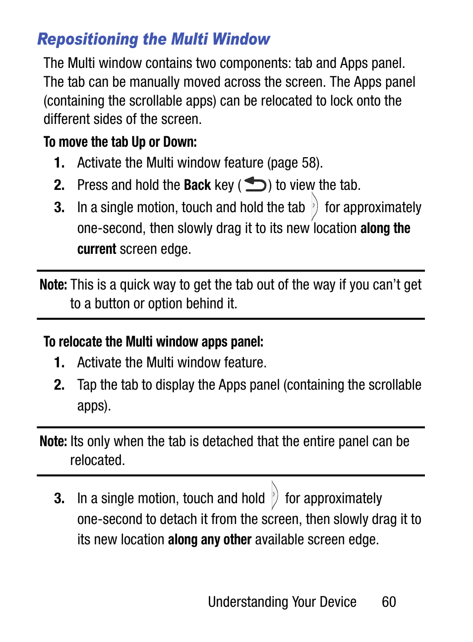 Repositioning the multi window | Samsung SM-S975LZKATFN User Manual | Page 67 / 479