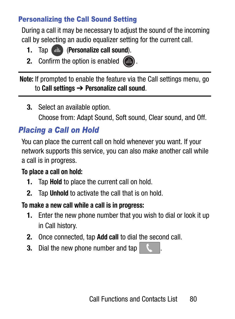 Placing a call on hold | Samsung SM-S975LZKATFN User Manual | Page 87 / 479