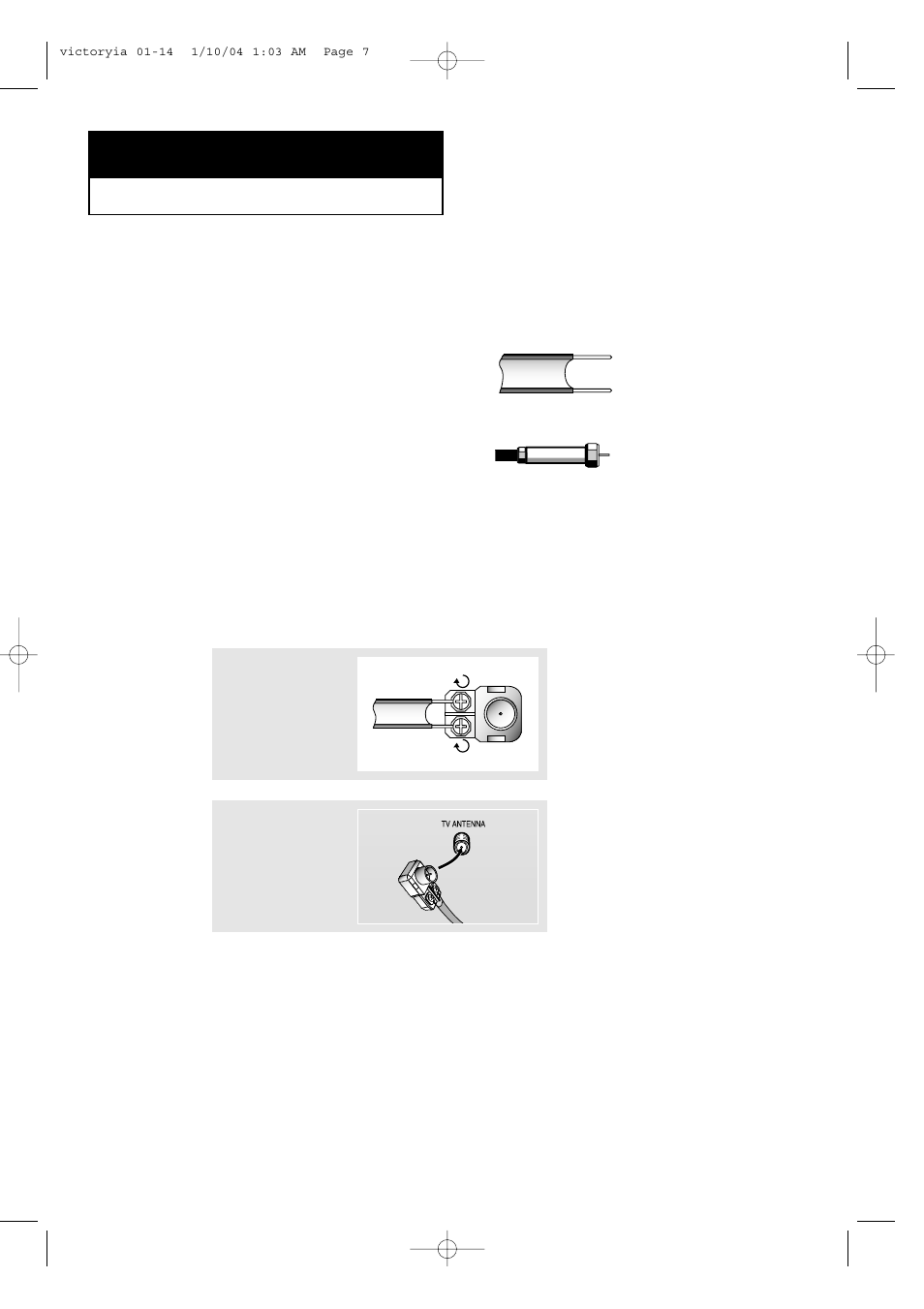 Connecting vhf and uhf antennas | Samsung LTP227WX-XAA User Manual | Page 10 / 73