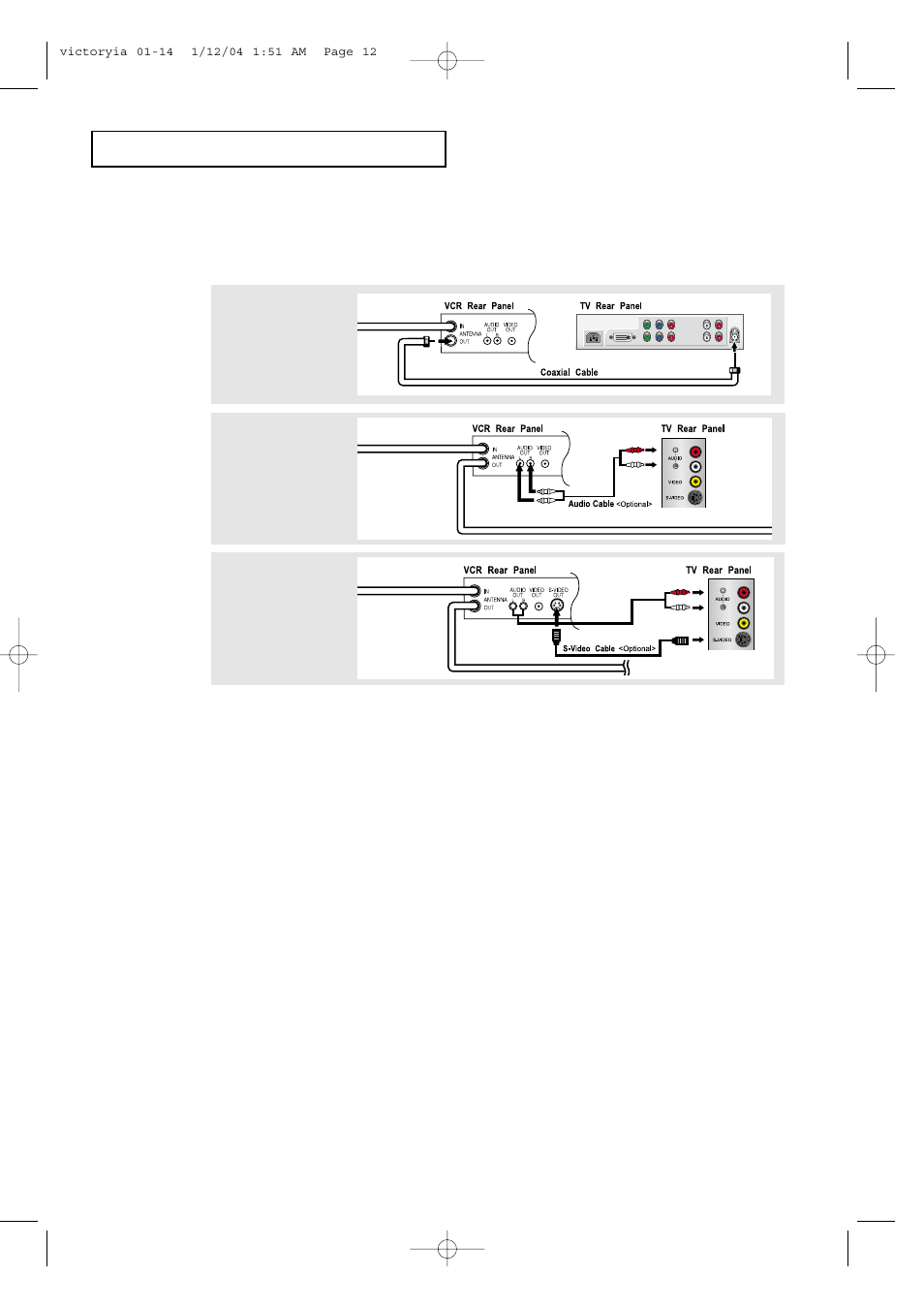 Connecting an s-vhs vcr | Samsung LTP227WX-XAA User Manual | Page 15 / 73