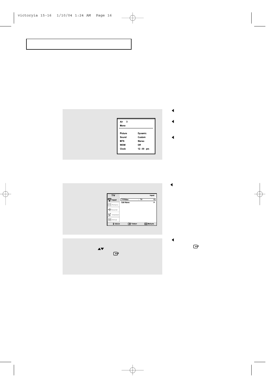 Viewing the display, Viewing the menus | Samsung LTP227WX-XAA User Manual | Page 19 / 73