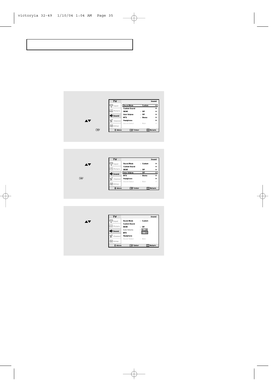 For automatic volume control | Samsung LTP227WX-XAA User Manual | Page 38 / 73