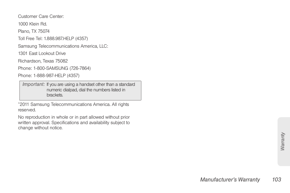 Samsung SPH-M260ZKABST User Manual | Page 109 / 113