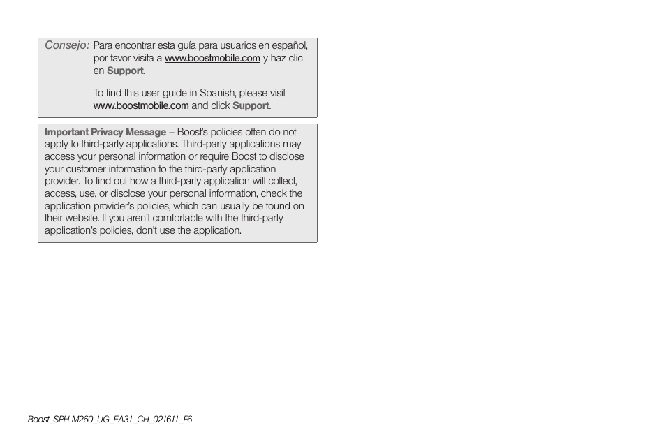 Samsung SPH-M260ZKABST User Manual | Page 2 / 113