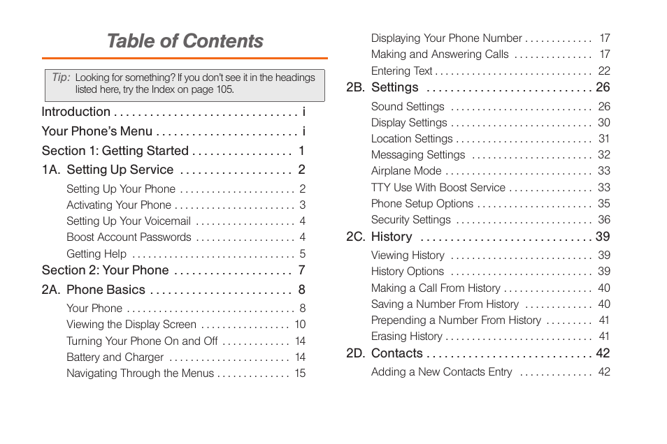 Samsung SPH-M260ZKABST User Manual | Page 3 / 113