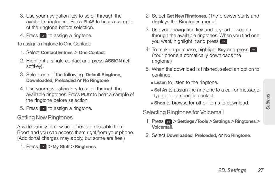 Samsung SPH-M260ZKABST User Manual | Page 34 / 113