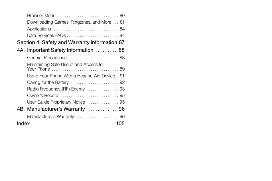 Samsung SPH-M260ZKABST User Manual | Page 5 / 113