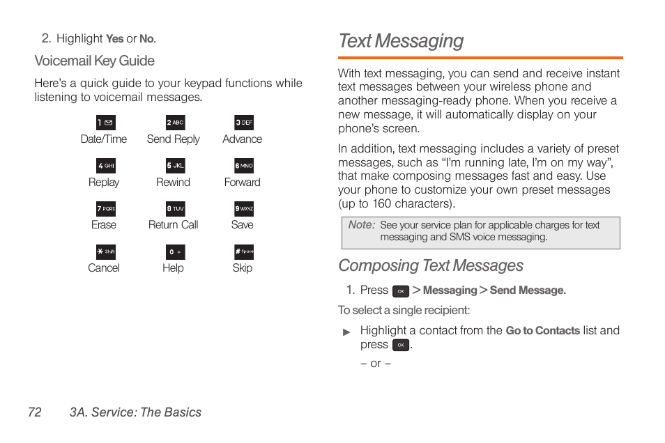 Text messaging, Composing text messages | Samsung SPH-M260ZKABST User Manual | Page 79 / 113