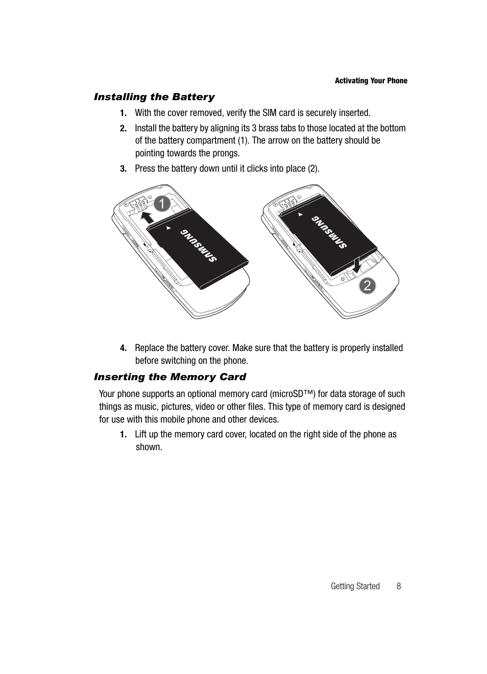 Samsung SGH-T539ABBTMB User Manual | Page 11 / 177