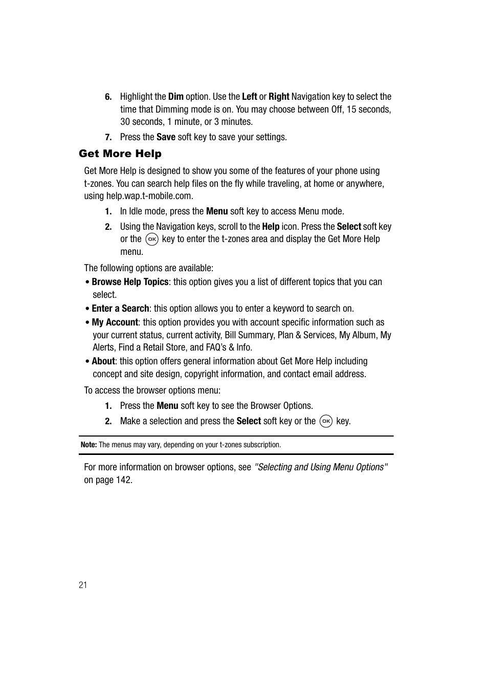 Get more help | Samsung SGH-T539ABBTMB User Manual | Page 24 / 177