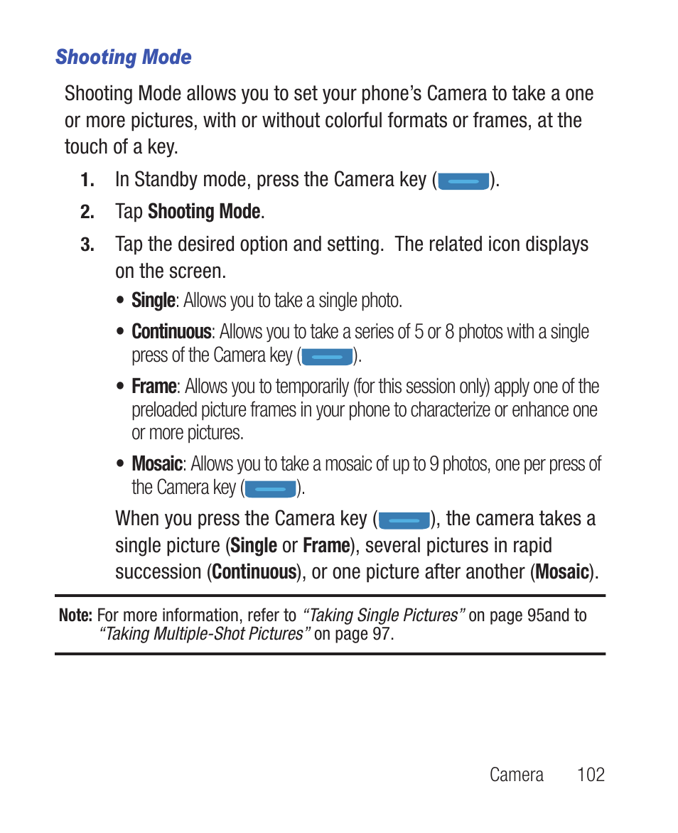 Shooting mode | Samsung SWC-R640LBAXAR User Manual | Page 107 / 250