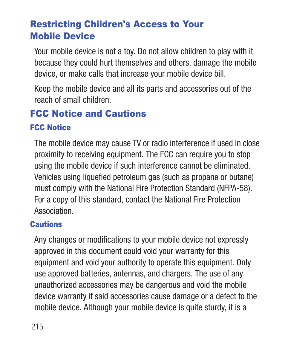 Fcc notice and cautions, Fcc notice, Cautions | Samsung SWC-R640LBAXAR User Manual | Page 220 / 250