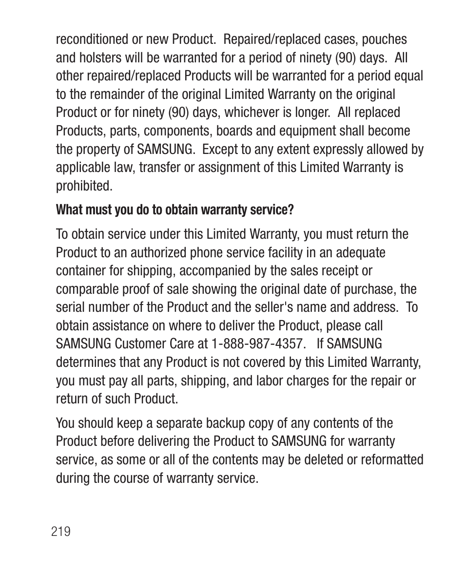 Samsung SWC-R640LBAXAR User Manual | Page 224 / 250