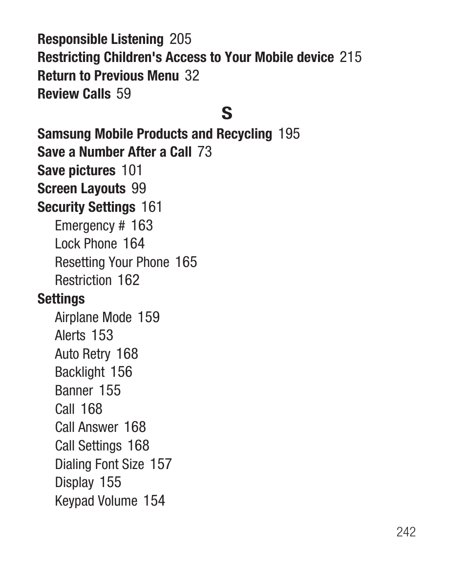 Samsung SWC-R640LBAXAR User Manual | Page 247 / 250