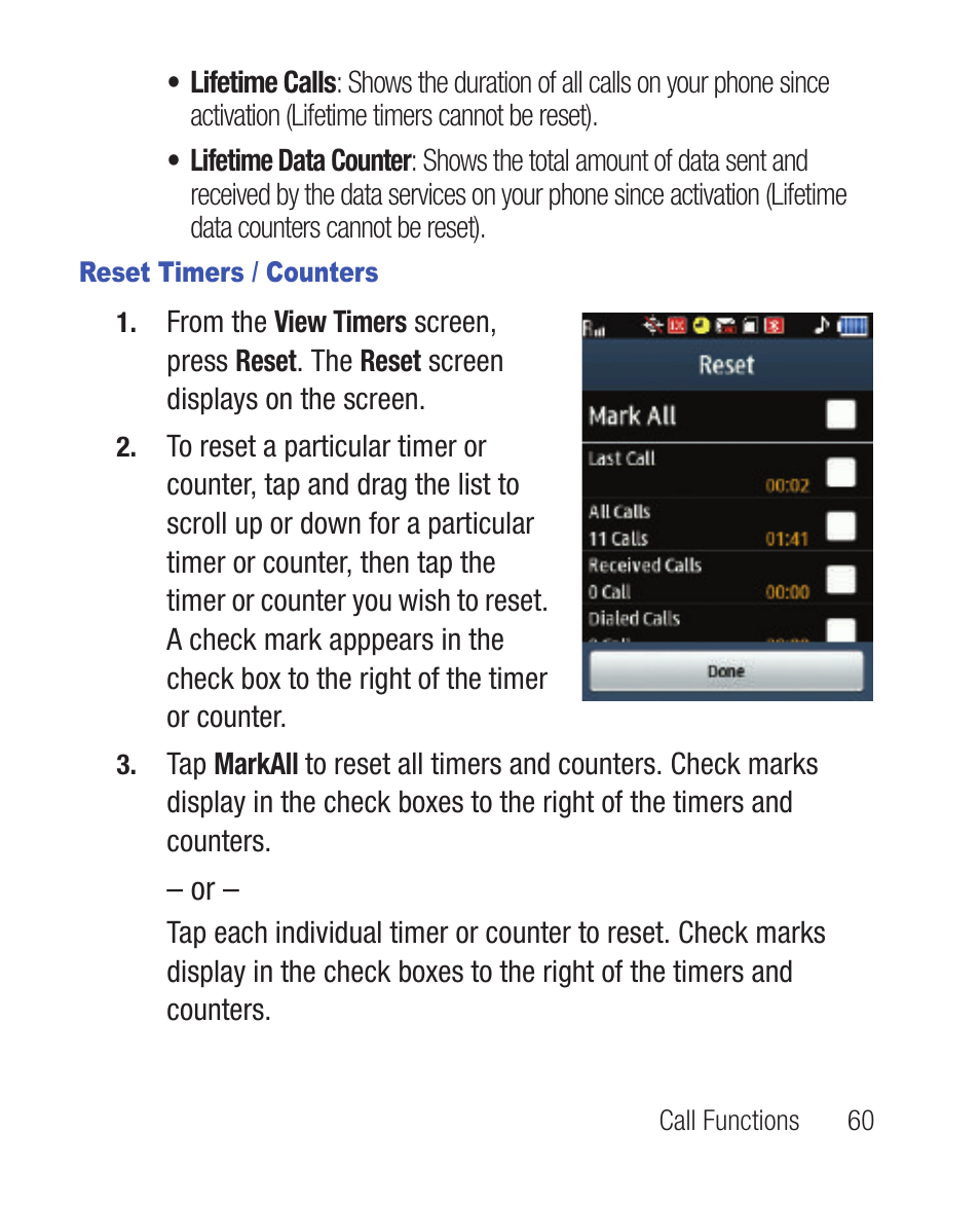 Reset timers / counters | Samsung SWC-R640LBAXAR User Manual | Page 65 / 250