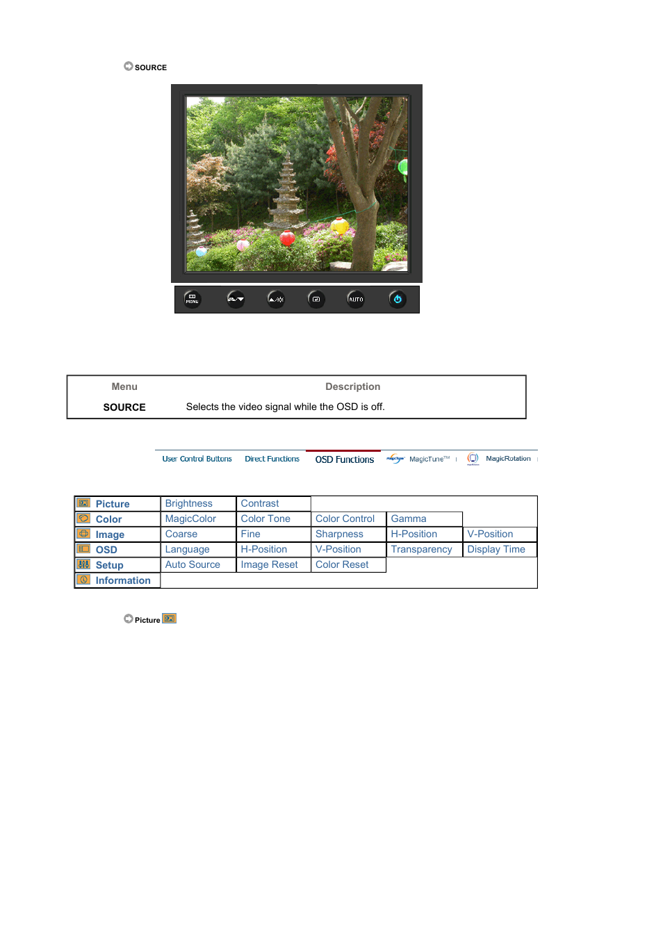 Osd functions | Samsung LS17HAHTS2-XAZ User Manual | Page 29 / 63