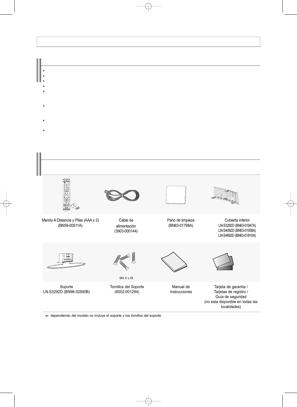 Información general | Samsung LNS3292DX-XAA User Manual | Page 124 / 183