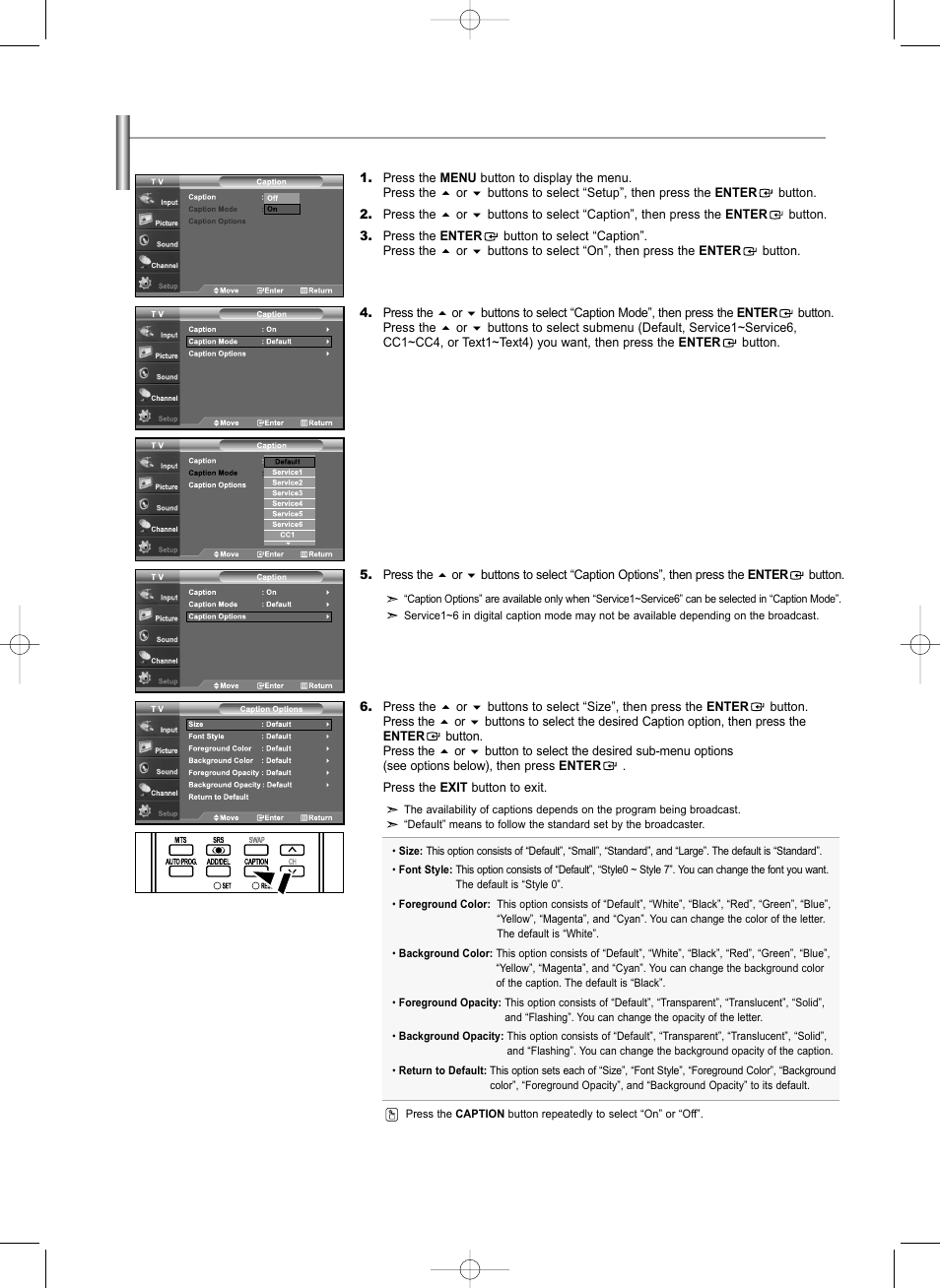 Samsung LNS3292DX-XAA User Manual | Page 48 / 183