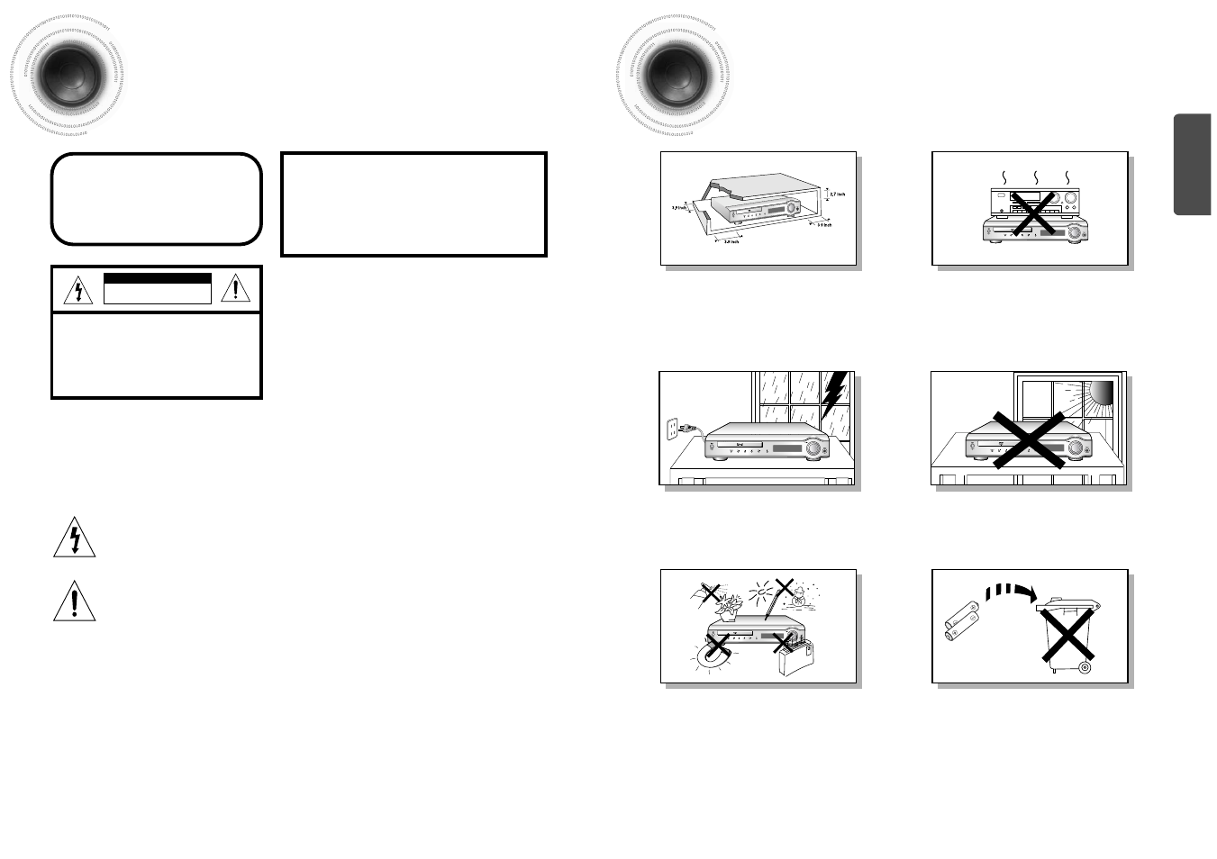 Preparation, Safety warnings, Precautions | 12 safety warnings | Samsung HTDM150TH-XAX User Manual | Page 2 / 34