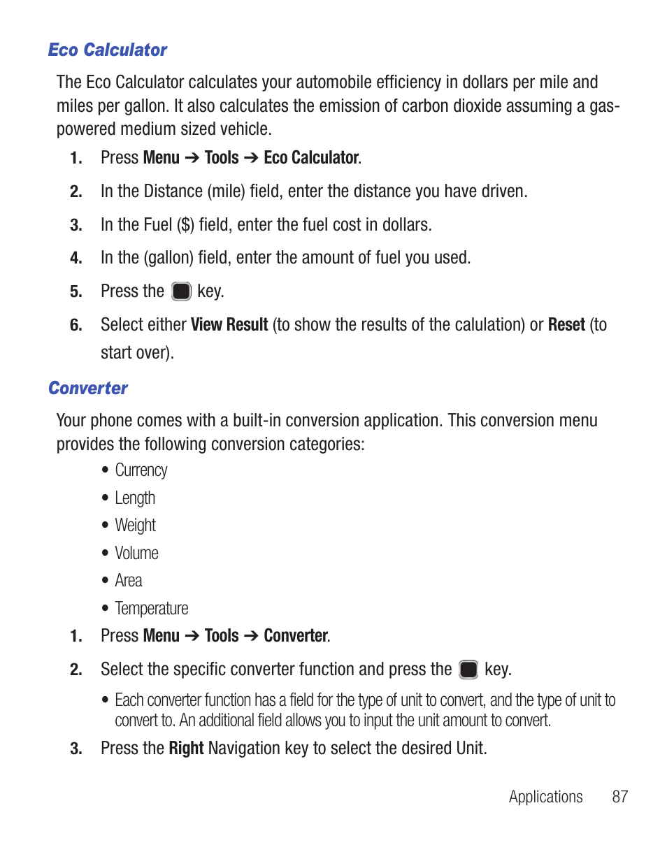 Samsung SGH-S390CSATFN User Manual | Page 91 / 151